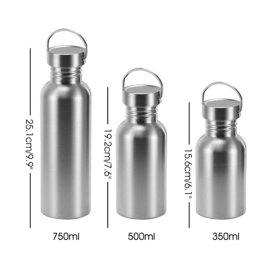 Stainless Steel Water Bottle 350ml 500ml 750ml — Best Reusable Bottle 2026
